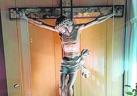 Imagen del Cristo de Zalamea, en su ubicación actual.
