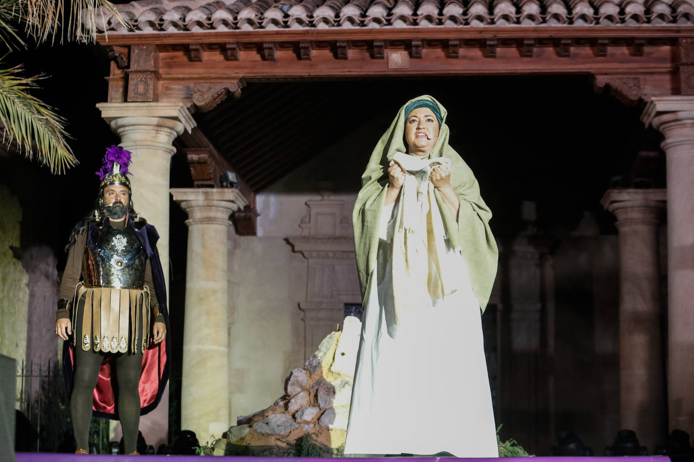 Las imágenes del vía crucis en el Calvario de Lorca