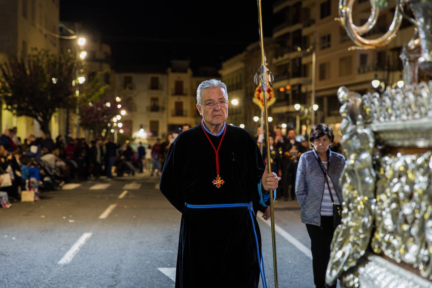 El presidente de la Cofradía del Perdón, el boticario y recién elegido caballero cubierto, Manuel Franco Tomás.