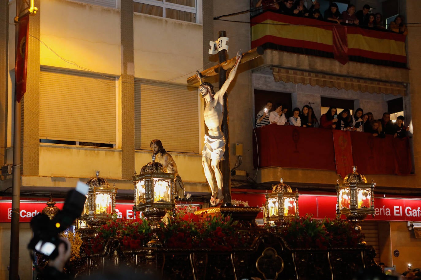 Encuentro de las imágenes del Paso Encarnado en Lorca