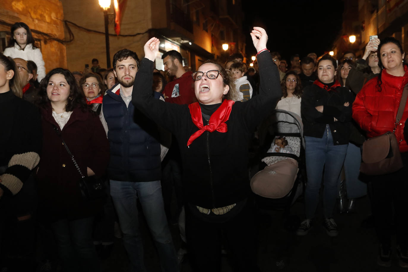 Encuentro de las imágenes del Paso Encarnado en Lorca