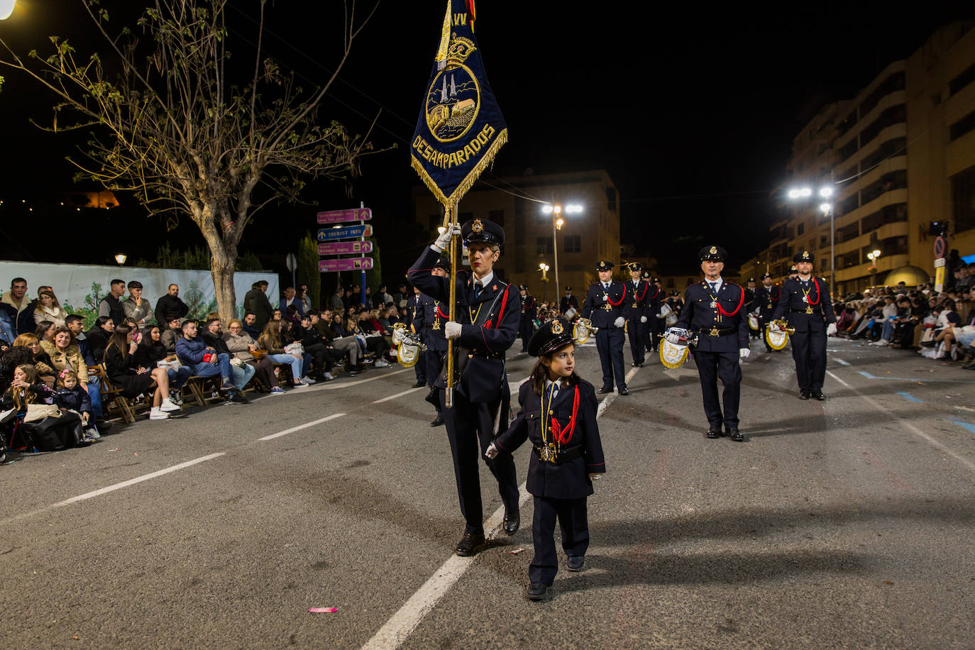 Banda de cornetas y tambores de la Asociación de Vecinos Nuestra Señora de los Desamparados.