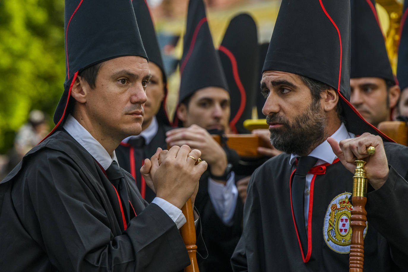 Las imágenes de la procesión de la Sangre del Jueves Santo en Murcia