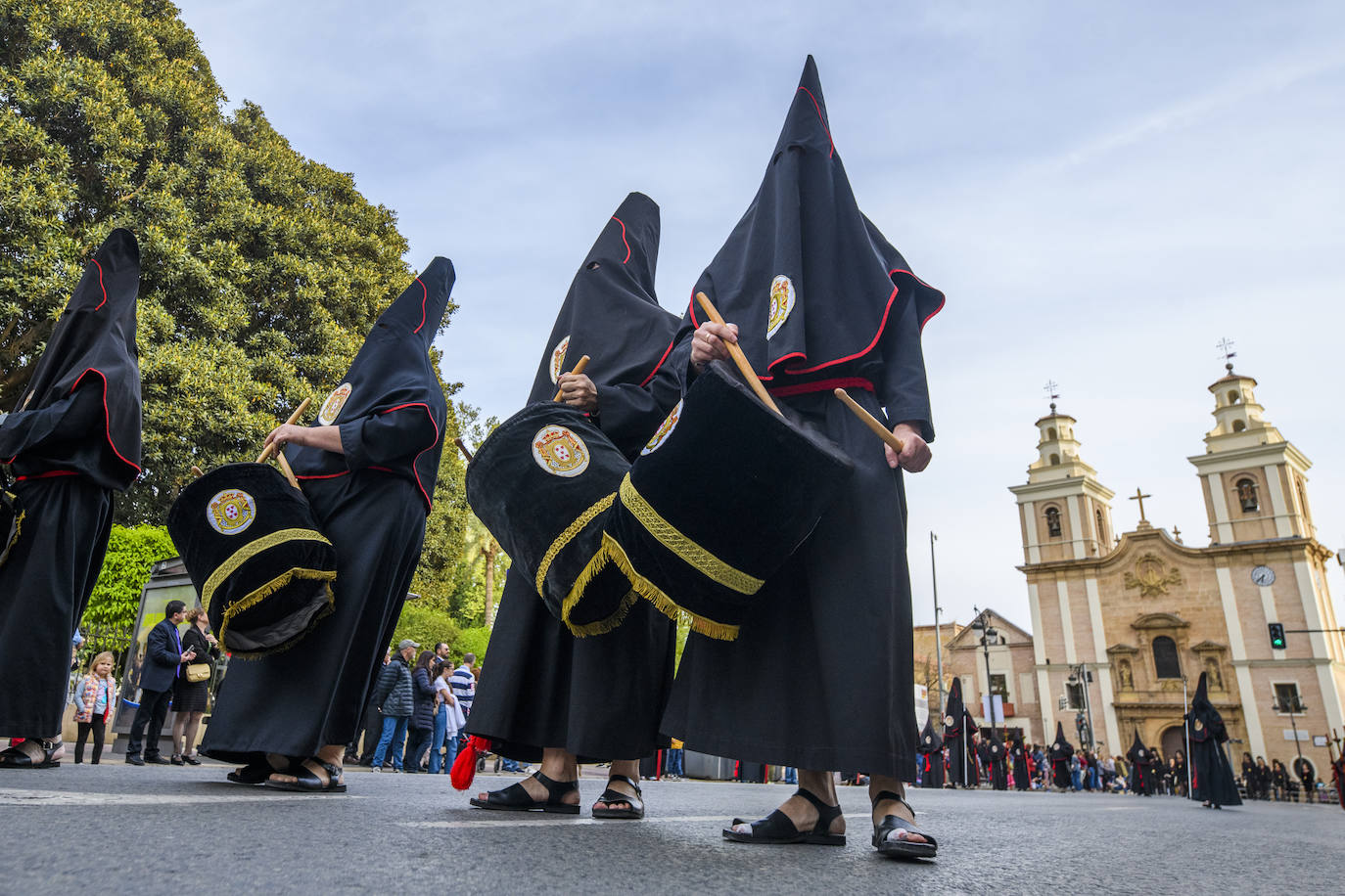 Las imágenes de la procesión de la Sangre del Jueves Santo en Murcia