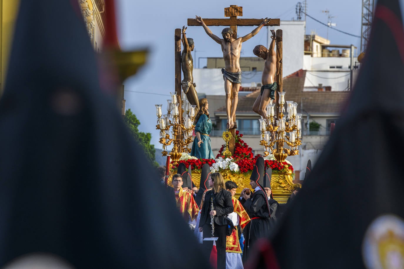 Las imágenes de la procesión de la Sangre del Jueves Santo en Murcia