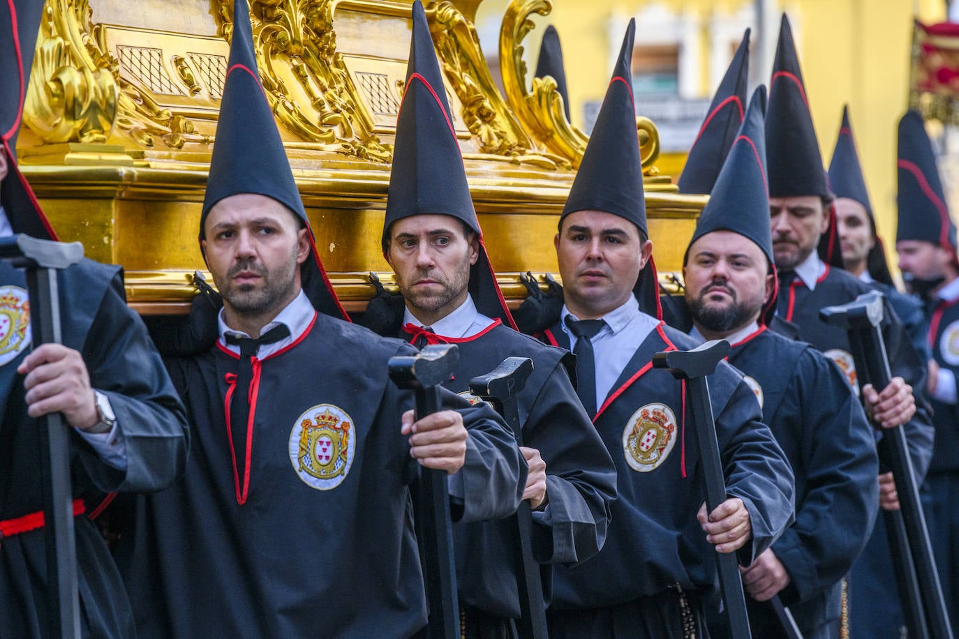 Las imágenes de la procesión de la Sangre del Jueves Santo en Murcia