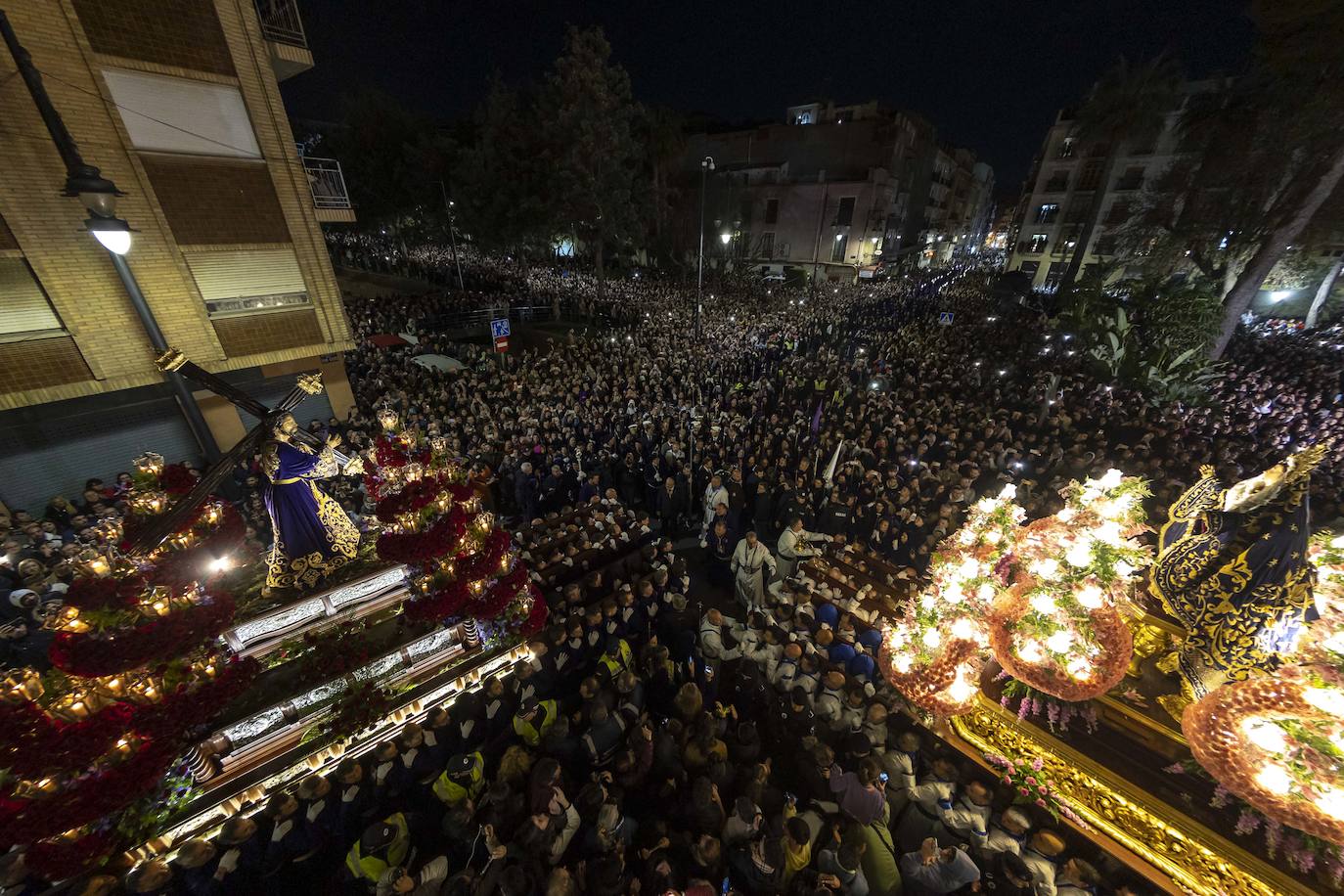 El Encuentro del Viernes Santo de Cartagena, en imágenes