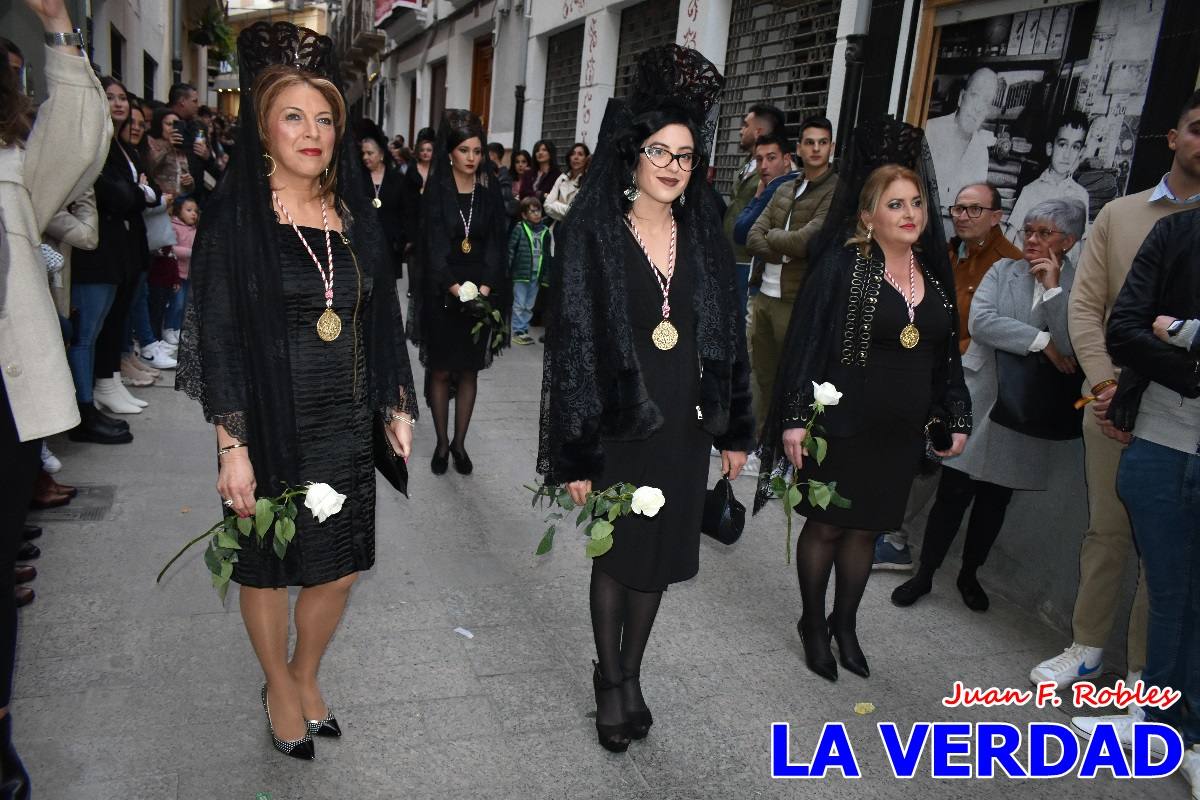 La Virgen Blanca reinó en la tarde del Jueves Santo