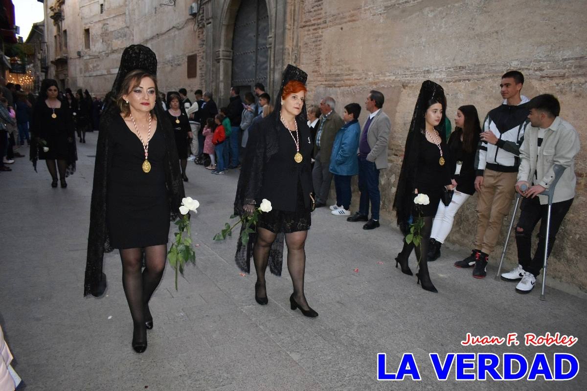 La Virgen Blanca reinó en la tarde del Jueves Santo