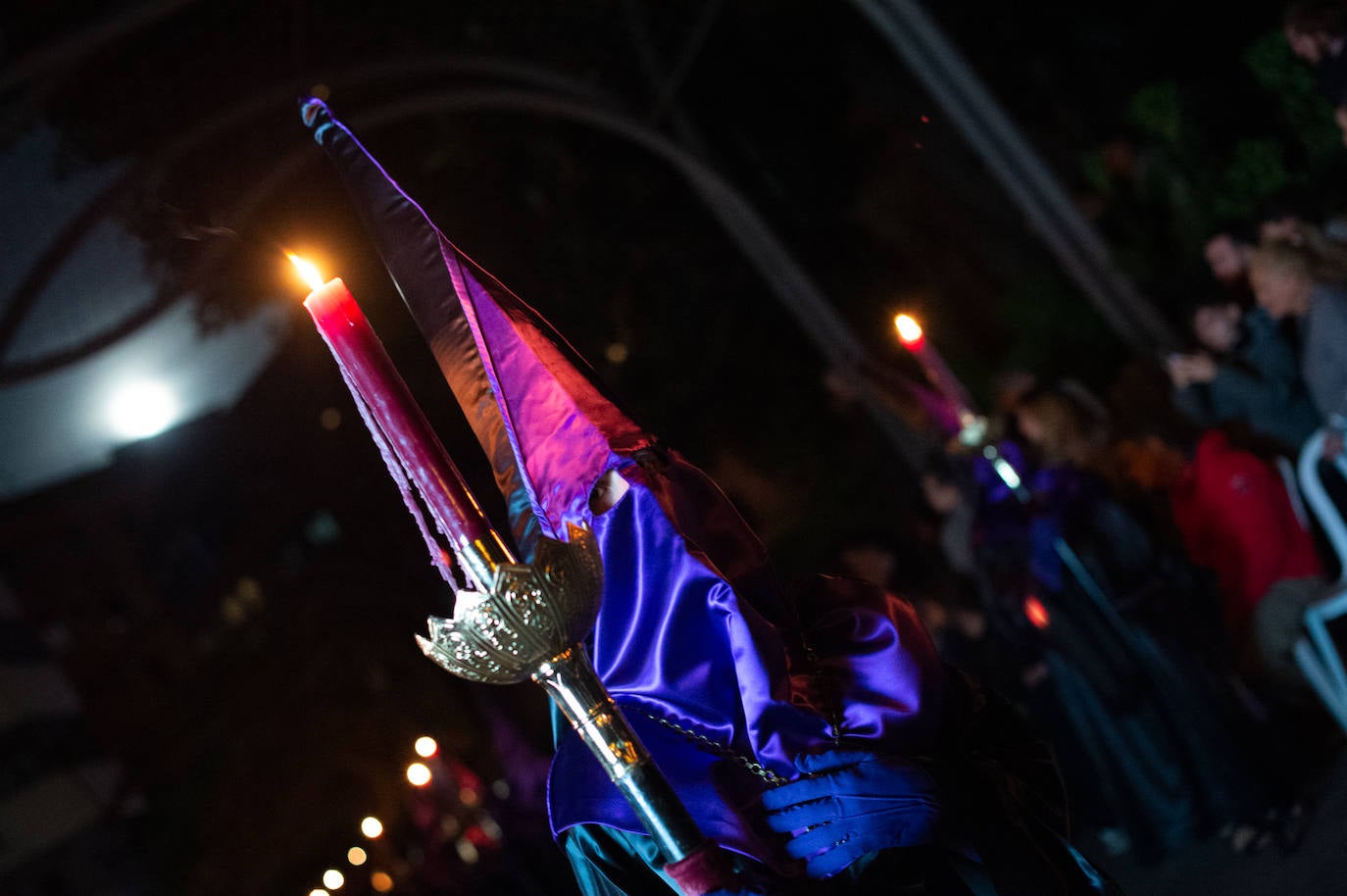 Las imágenes de la procesión del Silencio el Jueves Santo en Murcia