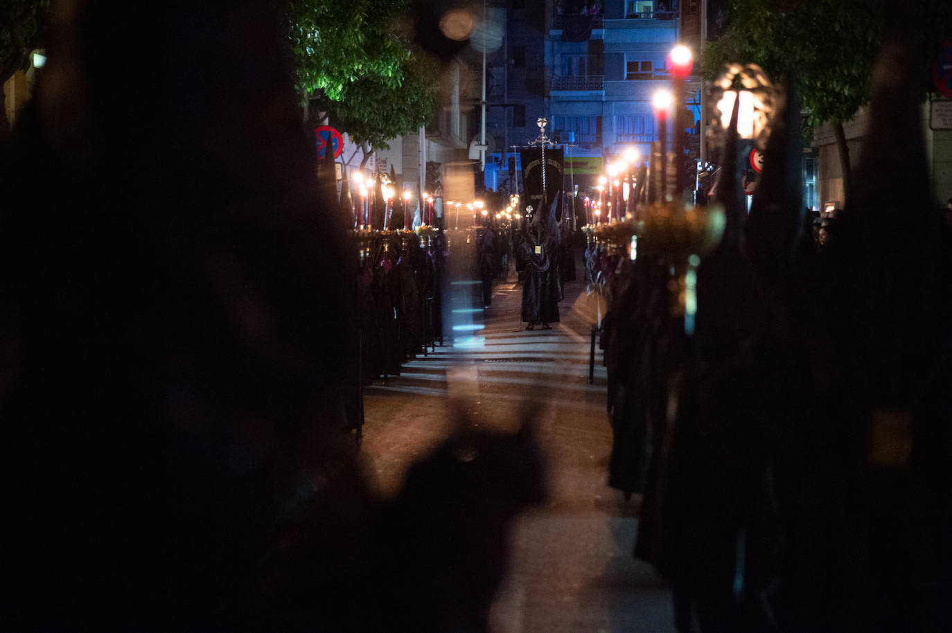 Las imágenes de la procesión del Silencio el Jueves Santo en Murcia