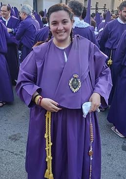 Imagen - Inés Bermejo, penitente que no se pierde la procesión ni un solo año.