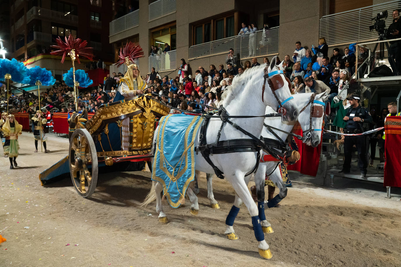 Imágenes del Paso Azul de Lorca en el Viernes Santo