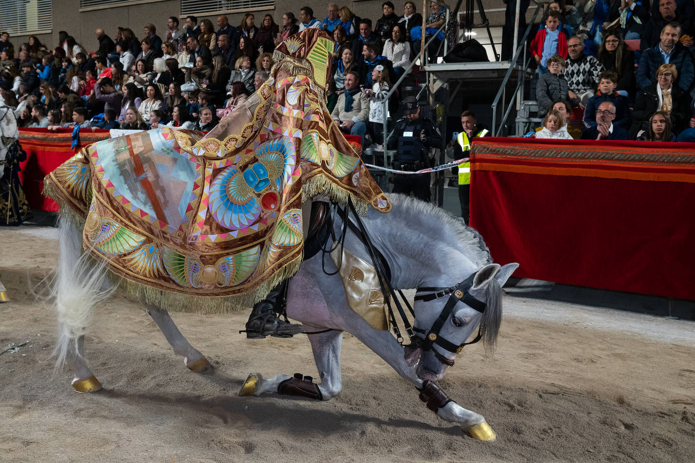 Imágenes del Paso Azul de Lorca en el Viernes Santo