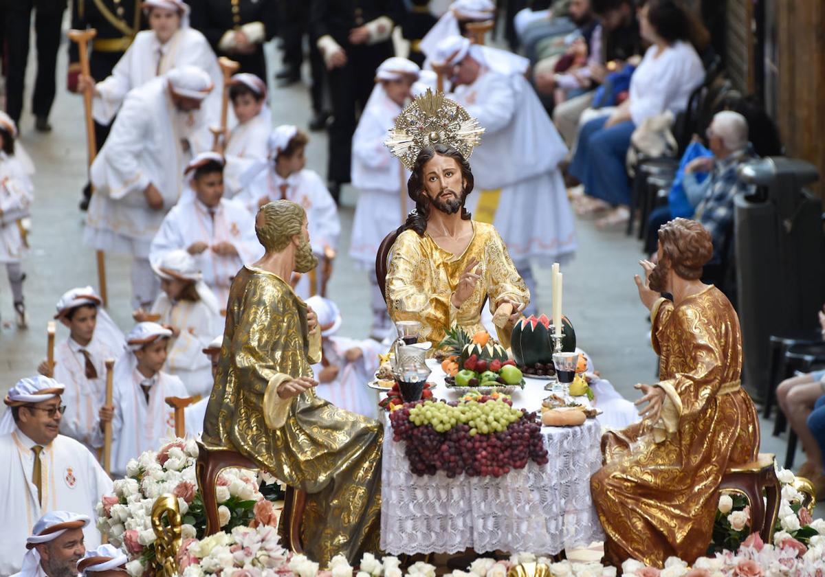 Procesión del Domingo de Resurrección en Murcia, en imágenes