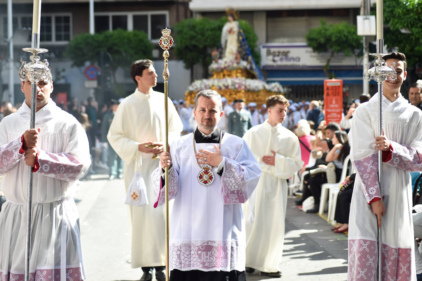 Procesión del Domingo de Resurrección en Murcia, en imágenes