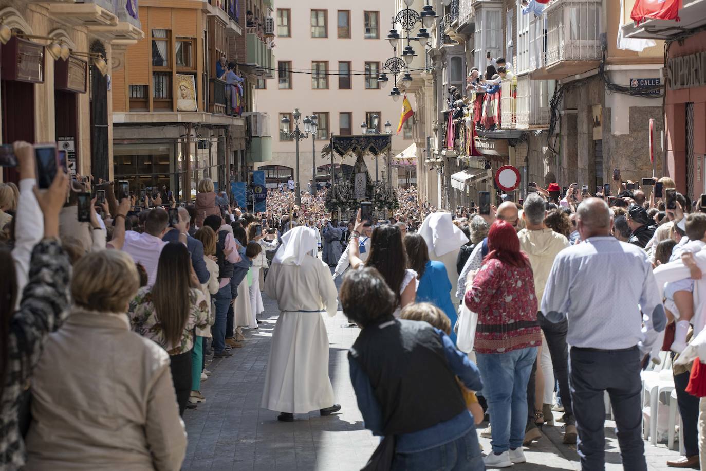 La procesión del Resucitado de Cartagena, en imágenes