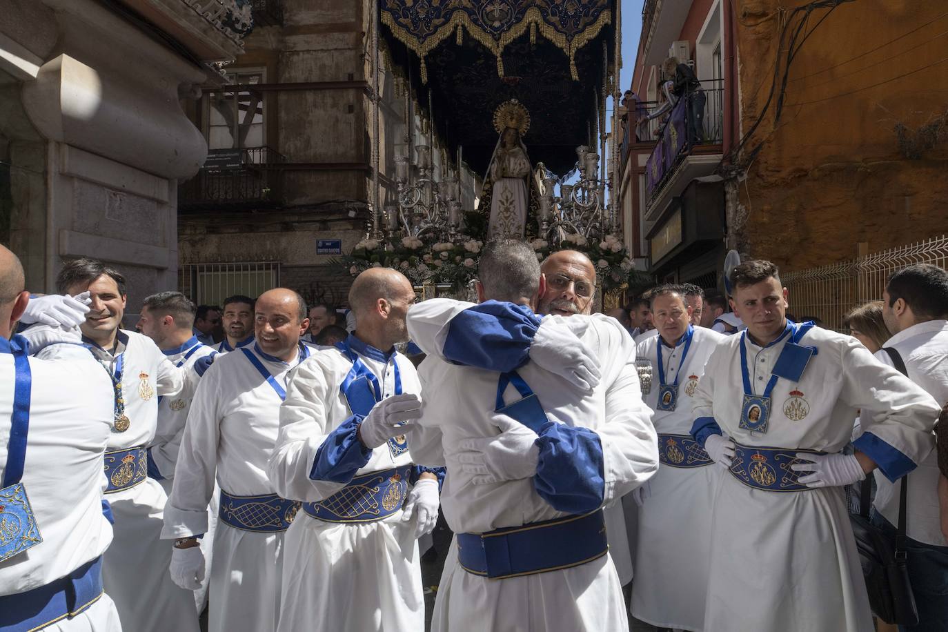 La procesión del Resucitado de Cartagena, en imágenes