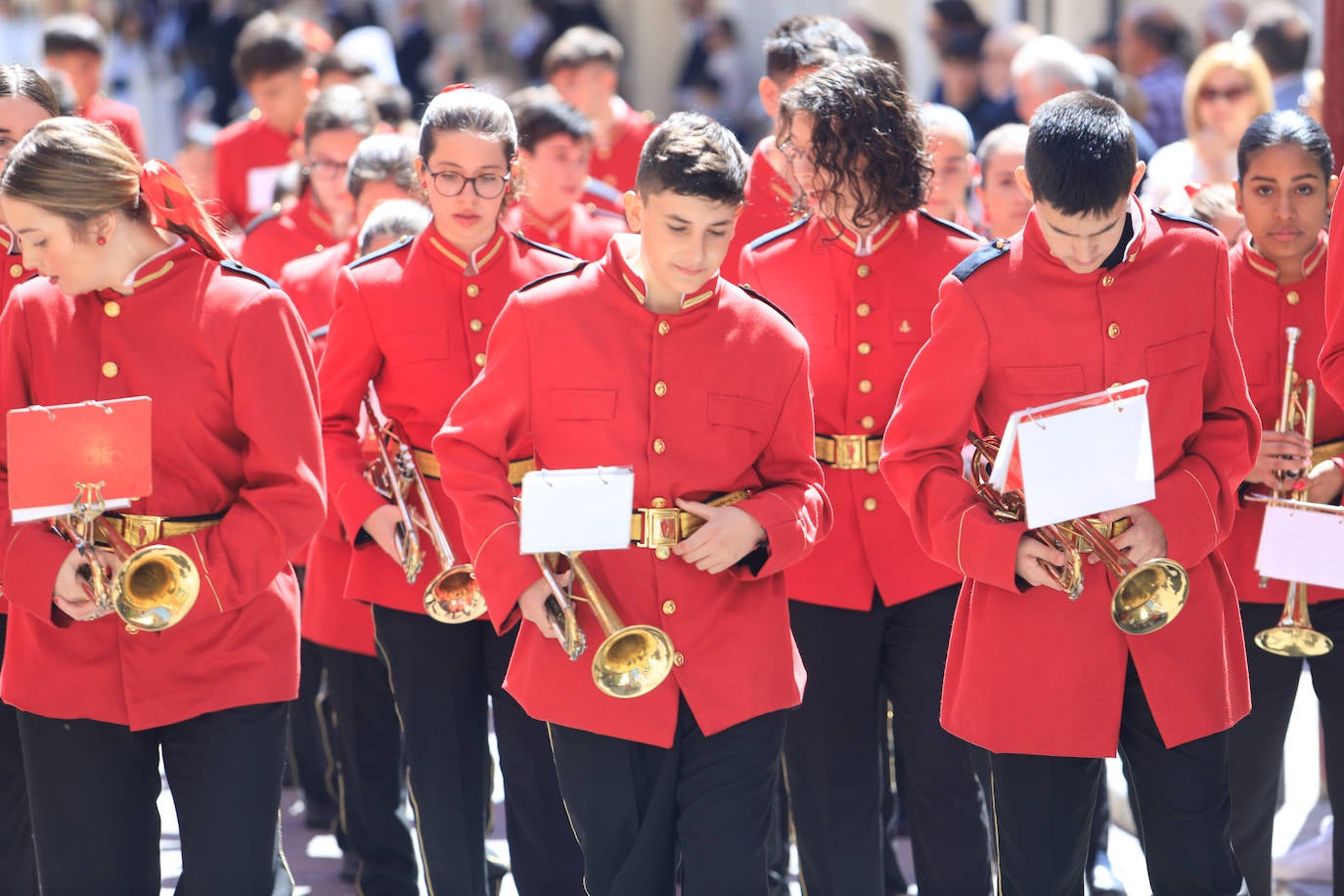 Procesión del Resucitdo en Lorca, en imágenes