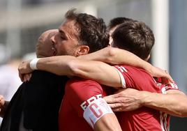 La victoria del Real Murcia frente al Real Unión, en imágenes