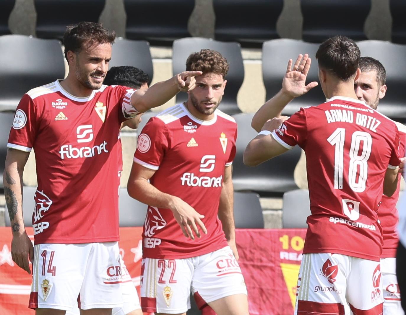 La victoria del Real Murcia frente al Real Unión, en imágenes