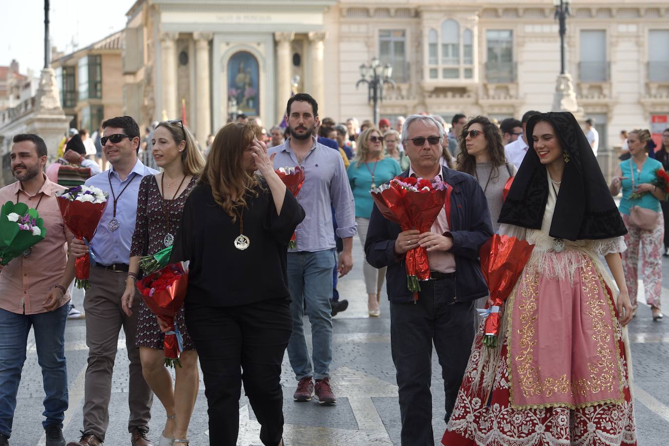 Las imágenes de la ofrenda floral a la Virgen de la Fuensanta