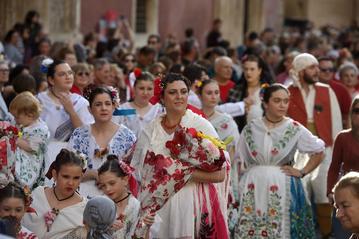 Las imágenes de la ofrenda floral a la Virgen de la Fuensanta