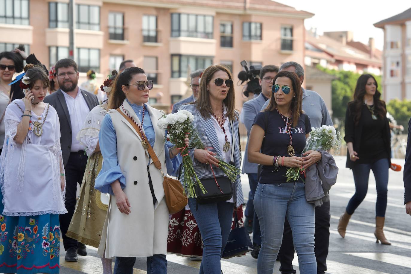 Las imágenes de la ofrenda floral a la Virgen de la Fuensanta