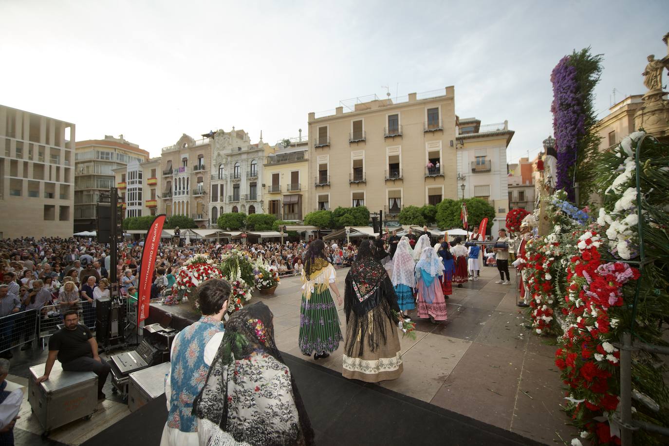 Las imágenes de la ofrenda floral a la Virgen de la Fuensanta