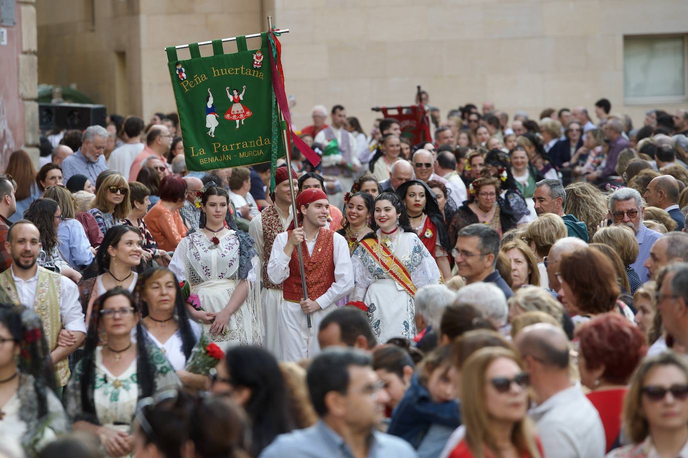 Las imágenes de la ofrenda floral a la Virgen de la Fuensanta