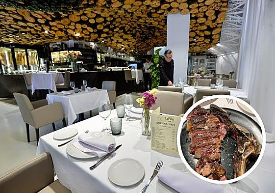 Aspecto del restaurante Asador La Pilar, en Murcia.