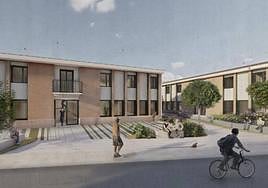 Recreación de las instalaciones de las Escuelas Viejas tras su rehabilitación.