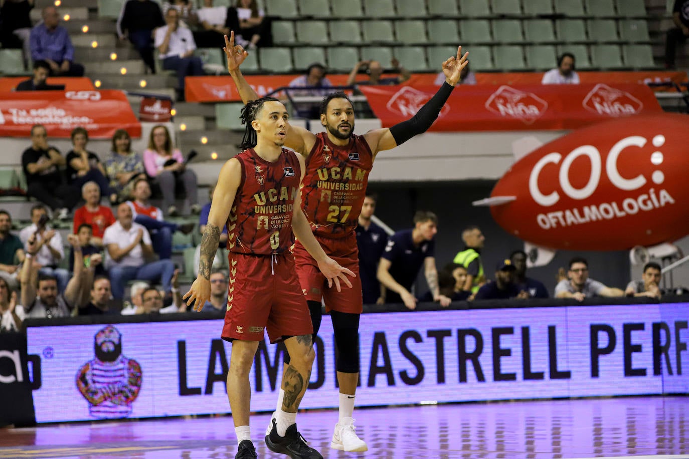 Las imágenes del partido entre el UCAM Murcia y el Zaragoza