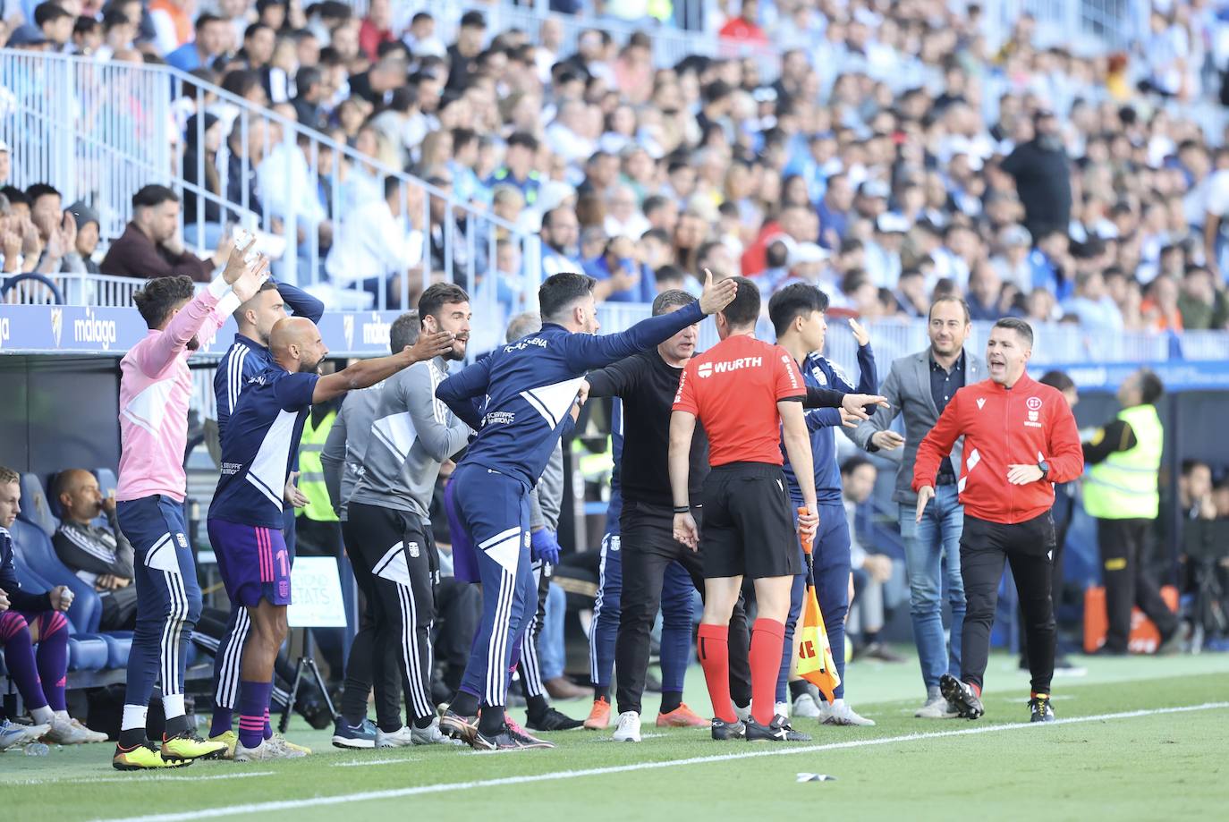 El partido del Cartagena contra el Málaga, en imágenes