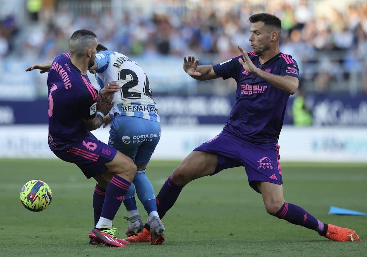 El partido del Cartagena contra el Málaga, en imágenes