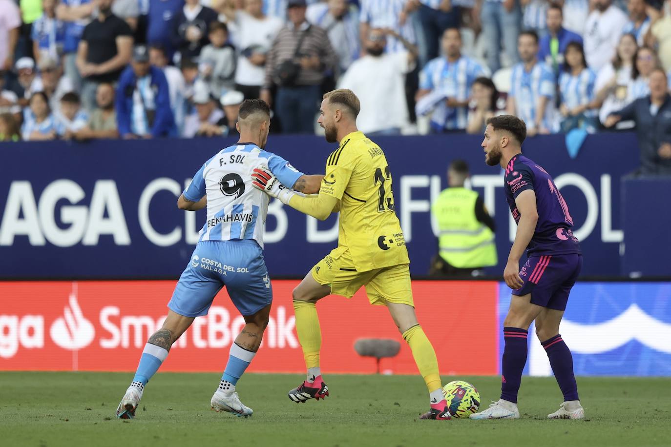 El partido del Cartagena contra el Málaga, en imágenes