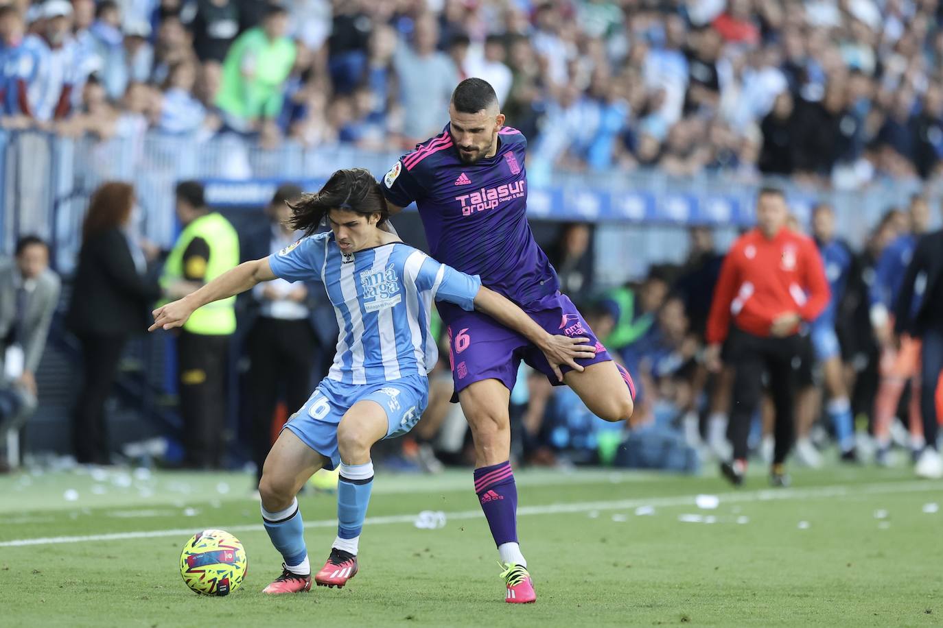 El partido del Cartagena contra el Málaga, en imágenes