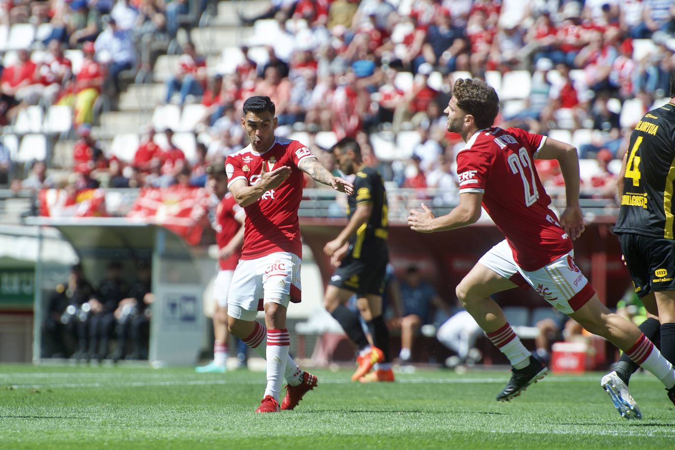 El partido del Real Murcia frente al Atlético Baleares, en imágenes