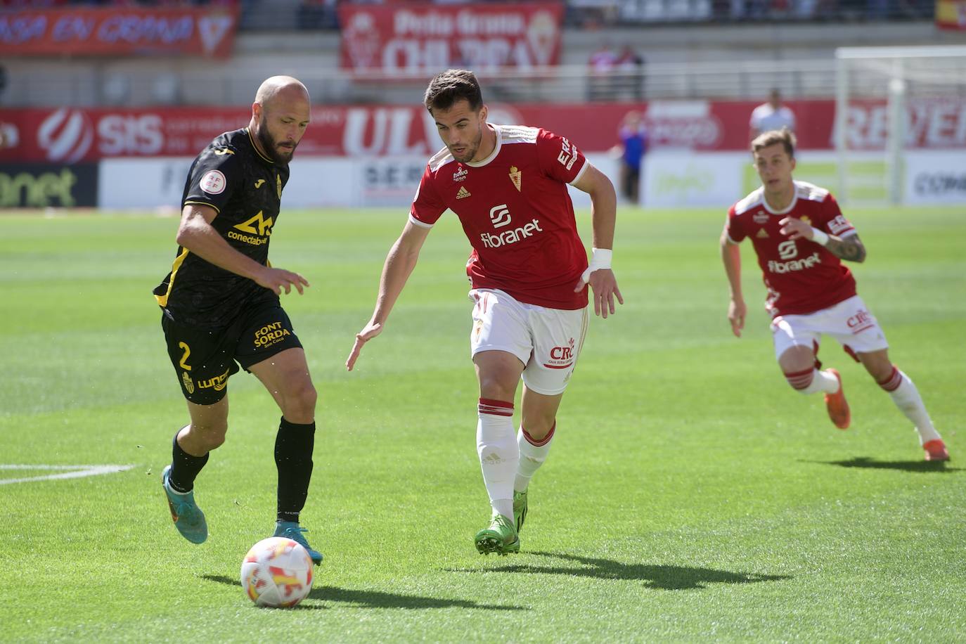 El partido del Real Murcia frente al Atlético Baleares, en imágenes