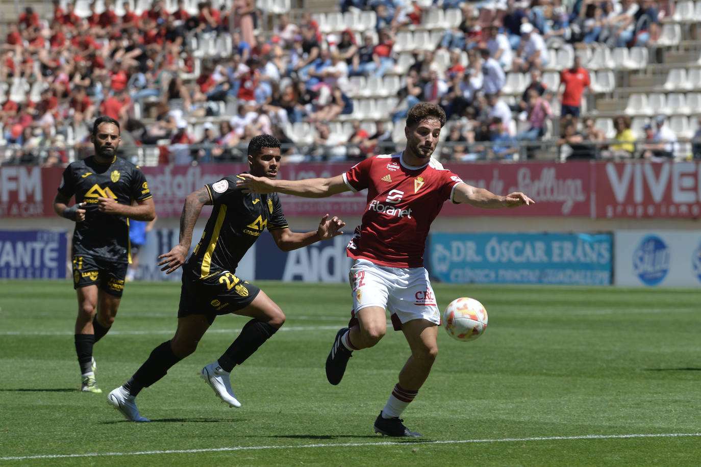 El partido del Real Murcia frente al Atlético Baleares, en imágenes