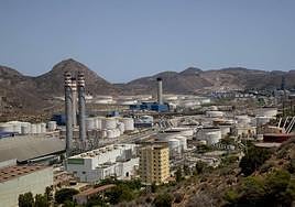 Vista del valle industrial de Escombreras, destacado en la oferta de calor residual.