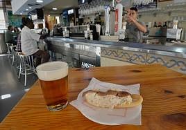 Indispensable marinera y cerveza bien fría.