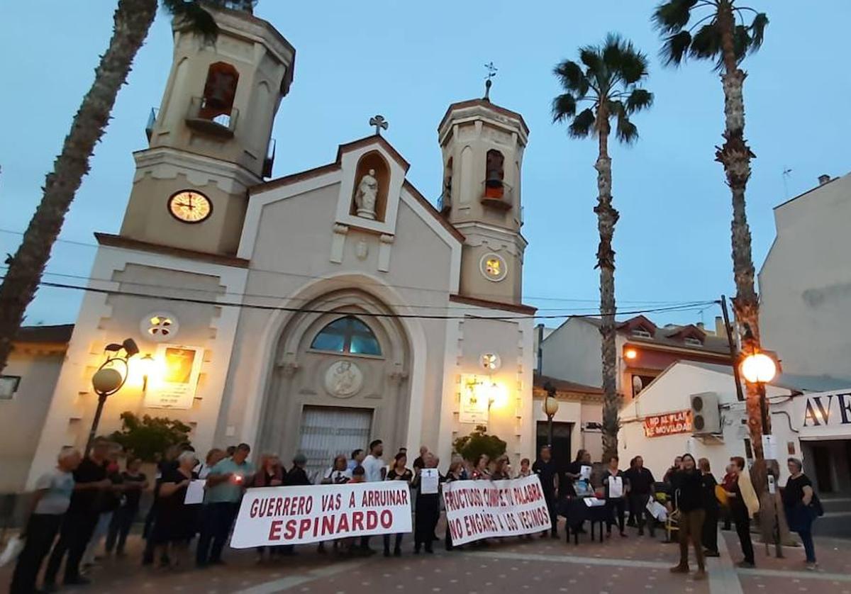 La primera de las protestas previstas, en Espinardo.