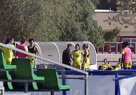 Imagen de un entrenamiento del Alhama esta semana.