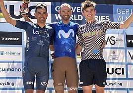 Valverde, en lo más alto del podio de La Indomable.