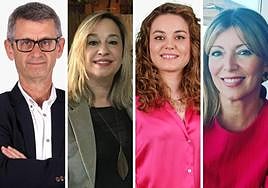 Juan Carlos Moyano, María Esther Tenza, Marta Alcaraz y Concha Alcántara.
