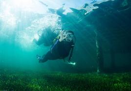 Bautismo de buceo en el Club Náutico de Santiago de La Ribera.