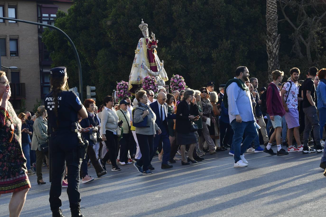 La subida de la Virgen de la Fuensanta a su santuario, en imágenes