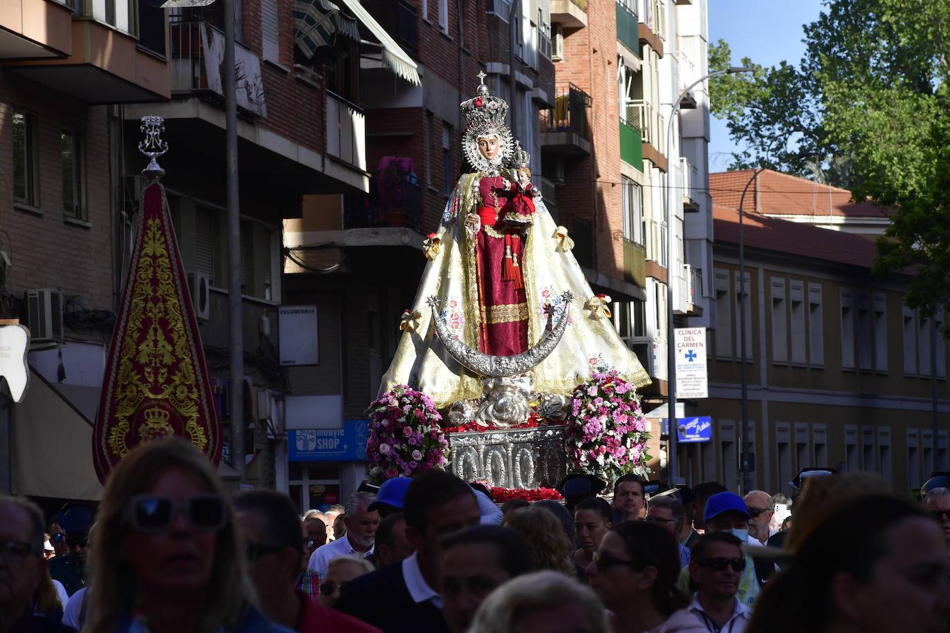 La subida de la Virgen de la Fuensanta a su santuario, en imágenes