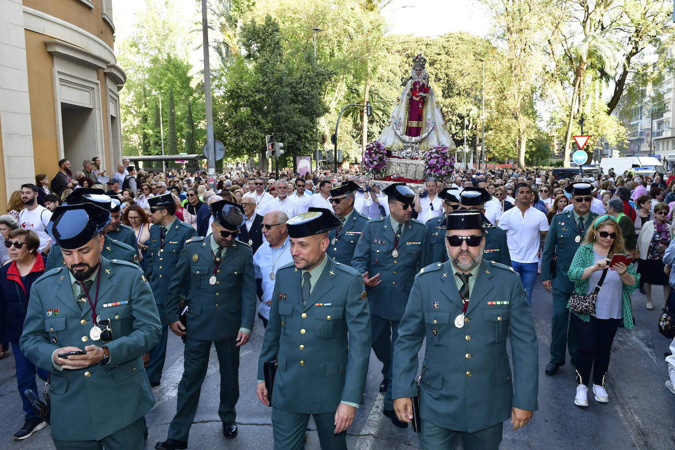 La subida de la Virgen de la Fuensanta a su santuario, en imágenes